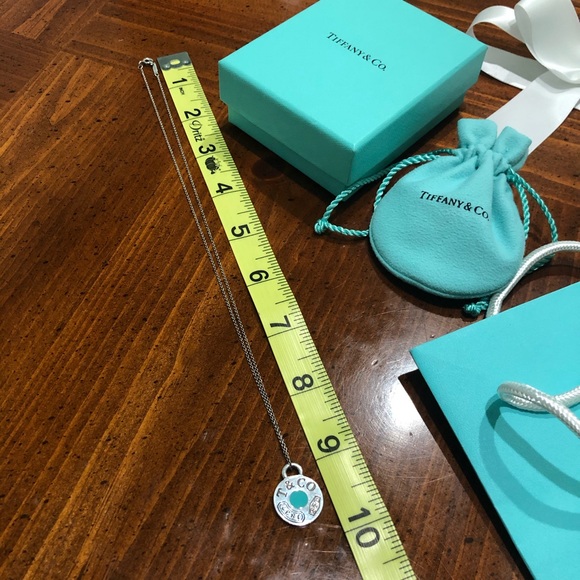 Tiffany & Co. Blue Enamel Round Pendant Necklace - Picture 4 of 16